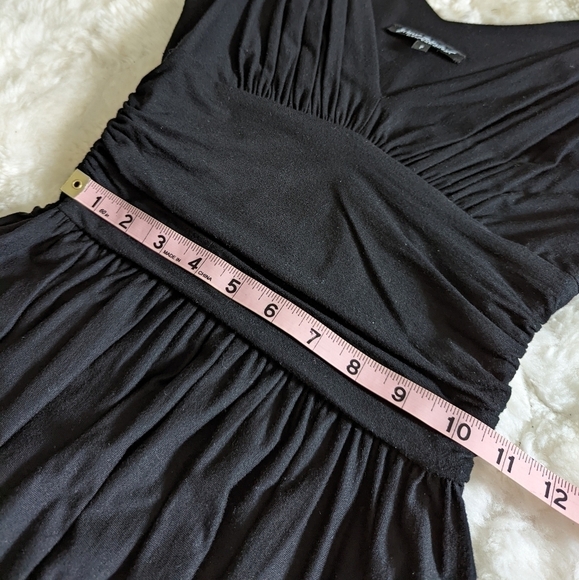 BETSEY JOHNSON black jersey knit dress p xs small pockets - Picture 12 of 14